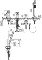 Valvex LOFT wannowa 4-otworowa chrom 2454890 - Rysunek techniczny

