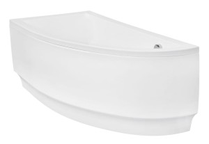 Besco PRAKTIKA, Wanna asymetryczna 150 x 70 cm, wersja prawa, kolor biały #WAP-150-NP