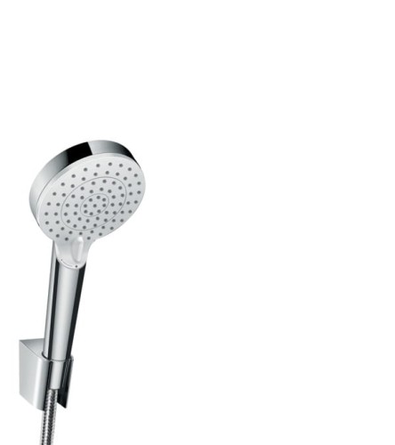 Hansgrohe Crometta Vario/Porter zestaw prysznicowy biały/chrom 26691400