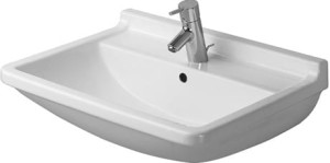 Duravit Starck 3 Umywalka z przelewem, 550 x 430 mm, 0300550000