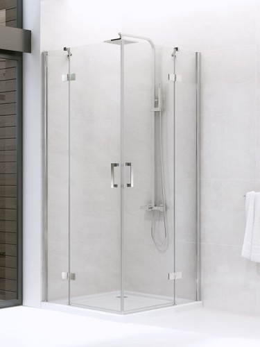 Kabina prysznicowa prostokątna New Trendy NEW RENOMA drzwi podwójne 100x90x195cm D-0105A/D-0108A

