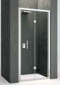 Składane drzwi prysznicowe Novellini Kali S KALIS85-1B 90x195 cm, profile srebrne