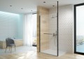 Sanplast Altus Ścianka wolnostojąca typu walk-in, 120x210 cm, czarny mat, 600-121-2561-59-401