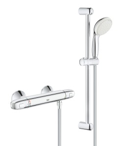Grohe Grohtherm 1000 Zestaw prysznicowy z baterią termostatyczną i zestawem natryskowym, chrom 34151004