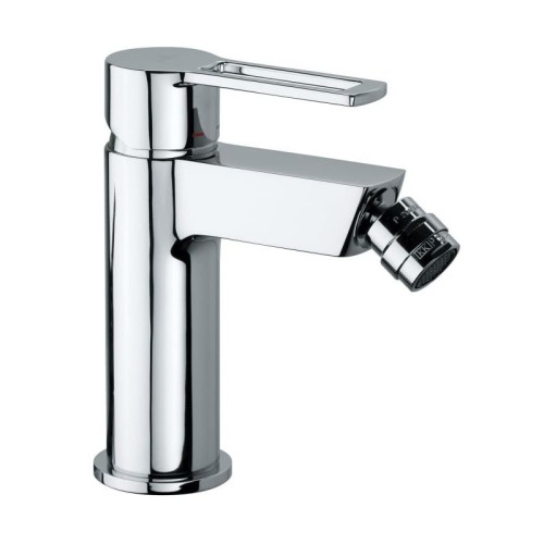 Paffoni RINGO bateria bidetowa stojąca, bez korka, kolor czarny mat, RIN131NO