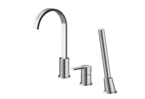 Kohlman Gixs bateria wannowa, otworowa, chrom, QB241G