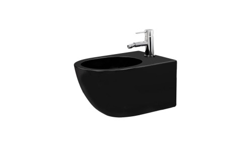 Rea Carlo Mini Black bidet wiszący, kolor czarny mat REA-C9901