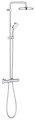 Komplet natryskowy Grohe Tempesta Cosmopolitan System 210 27922001 termostatyczny zestaw prysznicowy z deszczownicą 210mm, montaż natynkowy kolor chrom