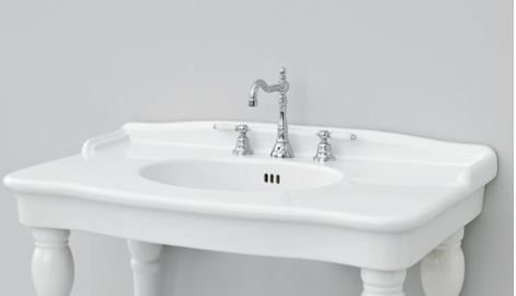 Umywalka Artceram Hermitage HEL004 wymiary 112x63 cm, kolor biały