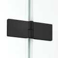 New Trendy New Soleo Black Kabina prostokątna 80x100x195 wersja prawa, czarne profile, D-0238A/D-0116B