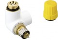 Zestaw termostatyczny Danfoss Xtra Collection zawory i głowica termostatyczna figura lewa, biały 013G4007