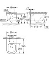 Grohe Euro Ceramic miska wisząca, bezkołnierzowa, biała 39328000