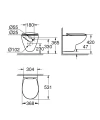 Grohe Bau Ceramic Miska WC wisząca, bezkołnierzowa, z deską wolnoopadającą 39351000