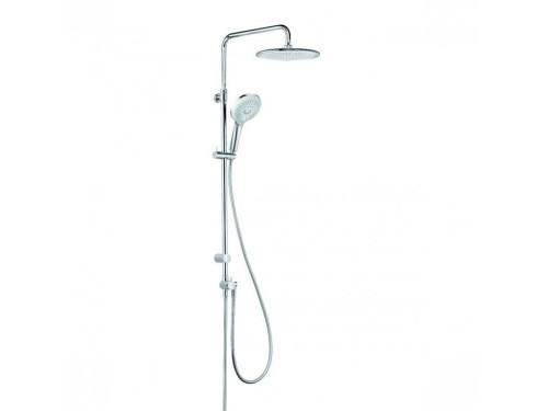 Zestaw natryskowy Kludi Freshline Dual Shower 6709005-00 z deszczownicą, bez baterii, kolor chrom