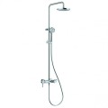 Kludi LOGO Dual Shower zestaw prysznicowy z deszczownicą Ø200mm, z baterią wannowo-natryskowa, kolor chrom 6808305-00