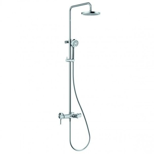 Kludi LOGO Dual Shower zestaw prysznicowy z deszczownicą Ø200mm, z baterią wannowo-natryskowa, kolor chrom 6808305-00