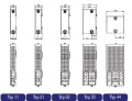 Grzejnik z gładką płytą przednią Stelrad Planar  - dane techniczne