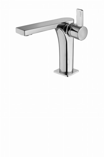 Paffoni Rock bateria umywalkowa, stojąca, z korkiem clic clack, chrom RO071KCR