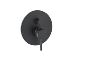 Paffoni Light Bateria podtynkowa dwudrożna czarny mat LIG015NO