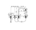 Emmevi Piper bateria wannowa 4 otworowa chrom 45120CR
