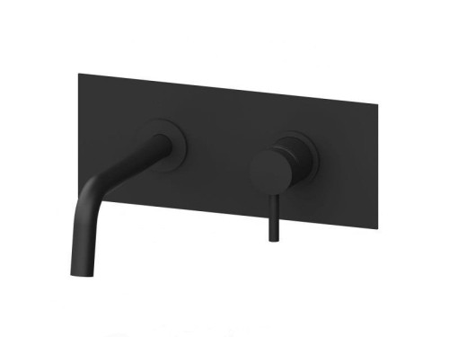 Paffoni Light bateria umywalkowa, podtynkowa, czarny mat LIG101NO