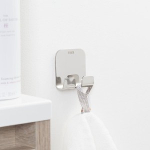 Tiger Colar wieszak, przyklejany, w kolorze polerowanej stali nierdzewnej 1314630346