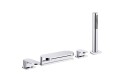 Bateria wannowa 4-otworowa Ravak Chrome z wylewką typu wodospad  X070073

