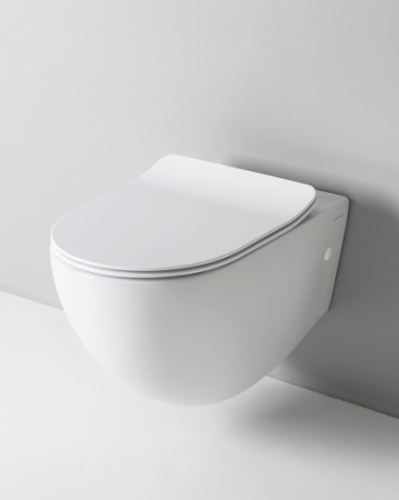 Miska Artceram File Rimless z deską Slim FLV004+FLA014 , kolor biały 36 x 52 cm,