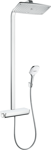 Hansgrohe Raindance E EcoSmart Komplet prysznicowy, bateria termostatyczna, kolor biały/chrom 27286400