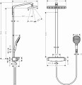 Hansgrohe Raindance E EcoSmart Komplet prysznicowy, bateria termostatyczna, kolor biały/chrom 27286400