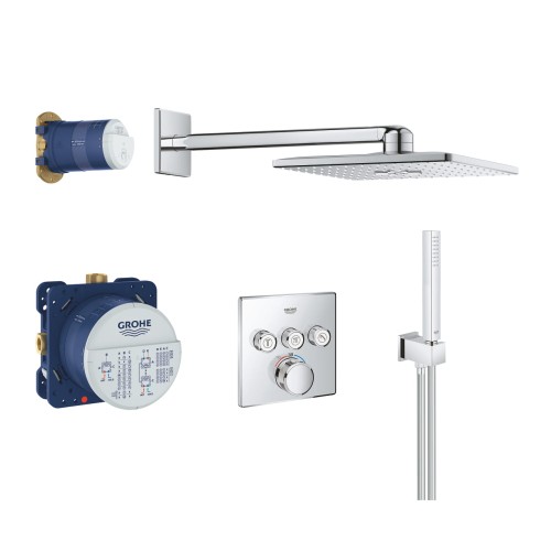 Zestaw podtynkowy Grohe Grohtherm SmartControl 34706000 z deszczownicą Rainshower 310, kolor chrom
