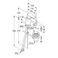 KLUDI PURE&EASY Jednouchwytowa bateria umywalkowa 60 DN 15, z zestawem odpływowym, chrom 373850565