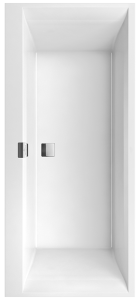 Villeroy&Boch Squaro Edge 12 Duo wanna prostokątna 160x75 cm, Quaryl kolor biały (01-Weiss Alpin) UBQ160SQE2DV01