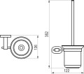 Szczotka Ravak Chrome 410.00 do WC wisząca X07P196