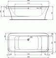 Ideal Standard Connect Air wanna wolnostojąca 170 cm x 80 cm, biała E113801