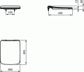 Ideal Standard Strada II deska sedesowa, typu THIN, wolnoopadająca, biała T360101