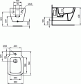 Ideal Standard Strada II bidet wiszący, z otworem na baterię,biały T297101