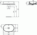 Ideal Standard Strada II umywalka nablatowa 60 cm, bez otworu na baterię, biała T360401