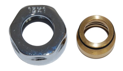 Varioterm Vision złączka zaciskowa (adapter) na instalację miedzianą M22x1,5 x Cu kolor chrom M766B004002