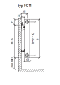 Purmo PLAN COMPACT, Grzejnik płytowy 600x1400 mm, FC116001400