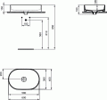 Ideal Standard Strada II umywalka nablatowa 60 cm, bez otworu na baterię, biała T298101