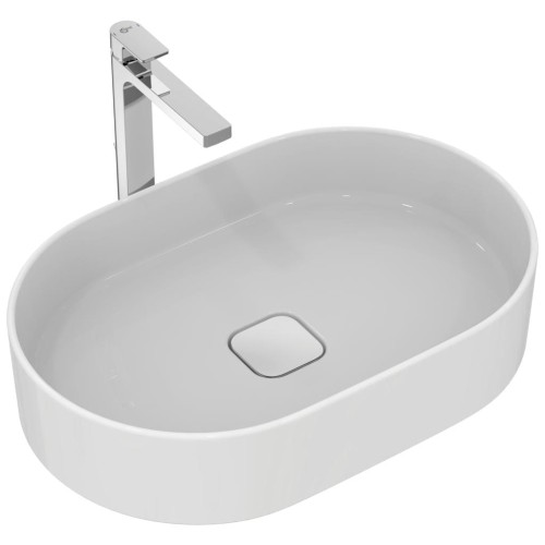 Umywalka nablatowa Ideal Standard Strada II 60 cm, bez otworu na baterię, biała T298101