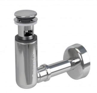 Chromowany Syfon z czyszczonym korkiem klik-klak Prevex 1512004 Easy Clean, chrom