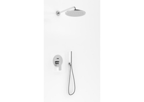 Kohlman Proxima zestaw prysznicowy podtynkowy z deszczownicą okrągłą 25 cm, chrom QW210PR25