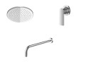 Kohlman Proxima zestaw prysznicowy podtynkowy z deszczownicą okrągłą 35 cm, chrom QW220PR35