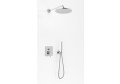 Kohlman Gixs zestaw prysznicowy podtynkowy z deszczownicą okrągłą 40 cm, chrom QW210GR40
