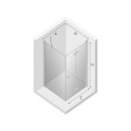 Kabina prysznicowa prostokątna New Trendy NEW SOLEO drzwi pojedyncze składane prawe 80x70x195cm D-0152A/D-0086B

