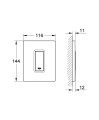 GROHE Skate Cosmopolitan przycisk do pisuaru, chrom mat 38784P00