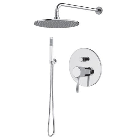 Giulini Giovanii Futuro Zestaw natryskowy podtynkowy z deszczownicą 20cm, chrom, 65ZES20