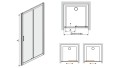 Drzwi przesuwne Sanplast TX 100 cm 600-271-1110-38-401